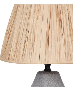 Zestaw 2 lamp stołowych ARWADITO Ceramika Szary