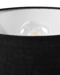 Zestaw 2 lamp stołowych TOBOL Drewno jesionowe Czarny