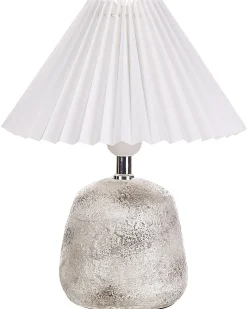 Zestaw 2 lamp stołowych ZEYI Ceramika Biały