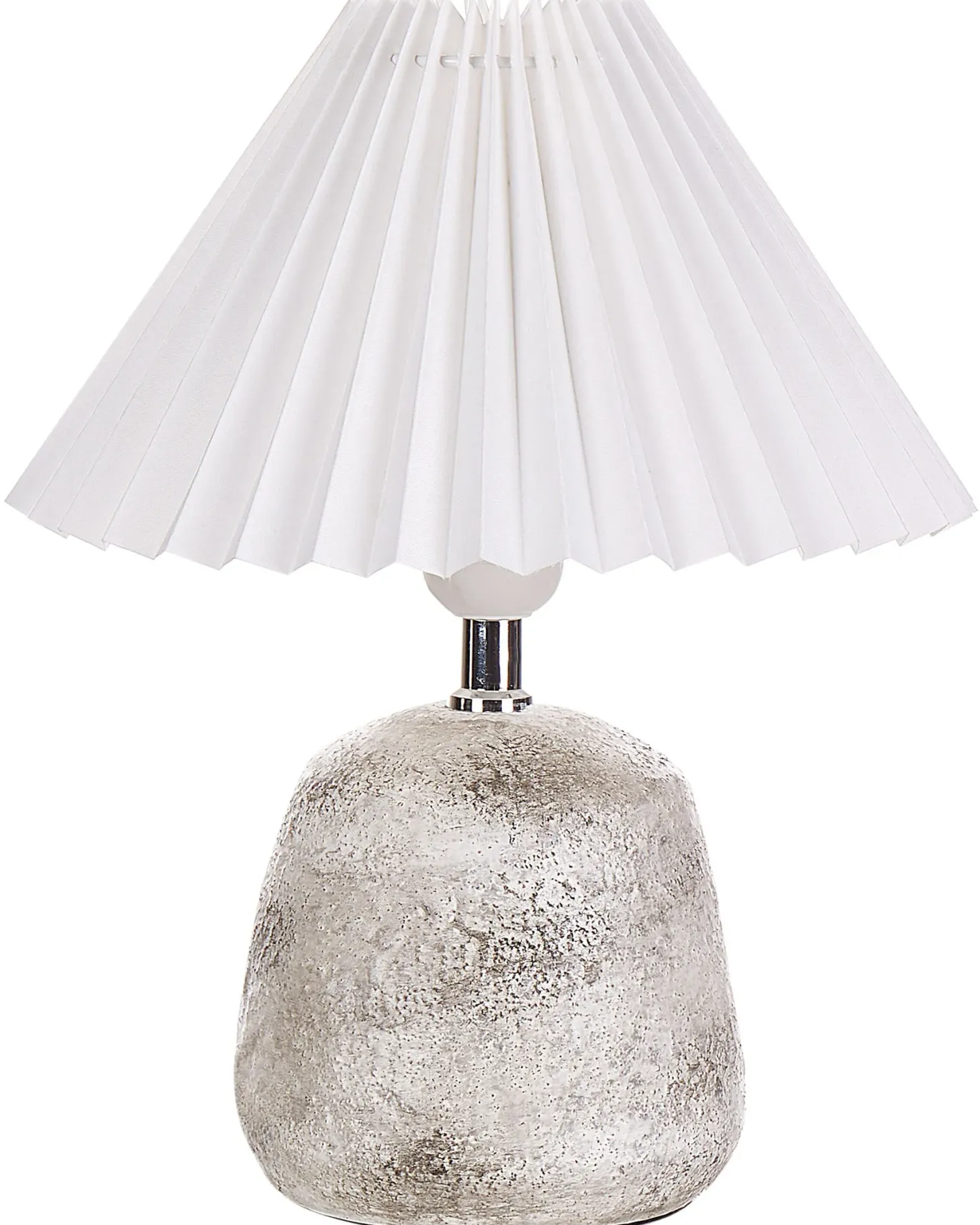 Zestaw 2 lamp stołowych ZEYI Ceramika Biały
