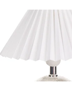 Zestaw 2 lamp stołowych ZEYI Ceramika Biały