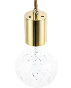 Clearance Zestaw 2 lamp wiszących ANZA Szkło Złoty Wszystkie Lampy|Lampy Wiszące
