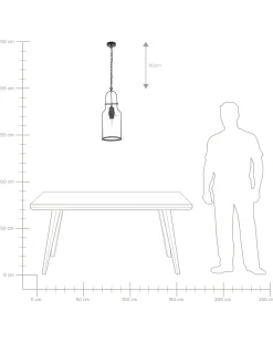 Best Zestaw lamp wiszących BASHILO Metal Wszystkie Lampy|Lampy Wiszące