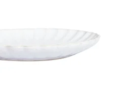 Zestaw 4 małych talerzy NETTLE Kamionka Biały