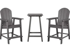 Zestaw mebli balkonowych ADIRONDACK Ciemnoszary