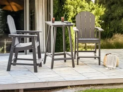 Zestaw mebli balkonowych ADIRONDACK Ciemnoszary