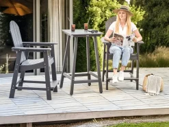 Zestaw mebli balkonowych ADIRONDACK Ciemnoszary