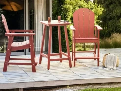 Zestaw mebli balkonowych ADIRONDACK Czerwony