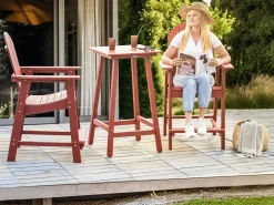 Zestaw mebli balkonowych ADIRONDACK Czerwony