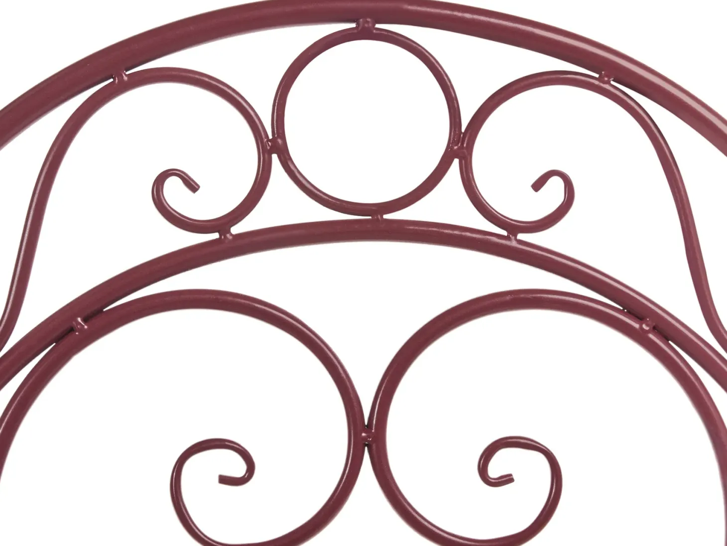 Zestaw mebli balkonowych ALBINIA Metal Burgundowy