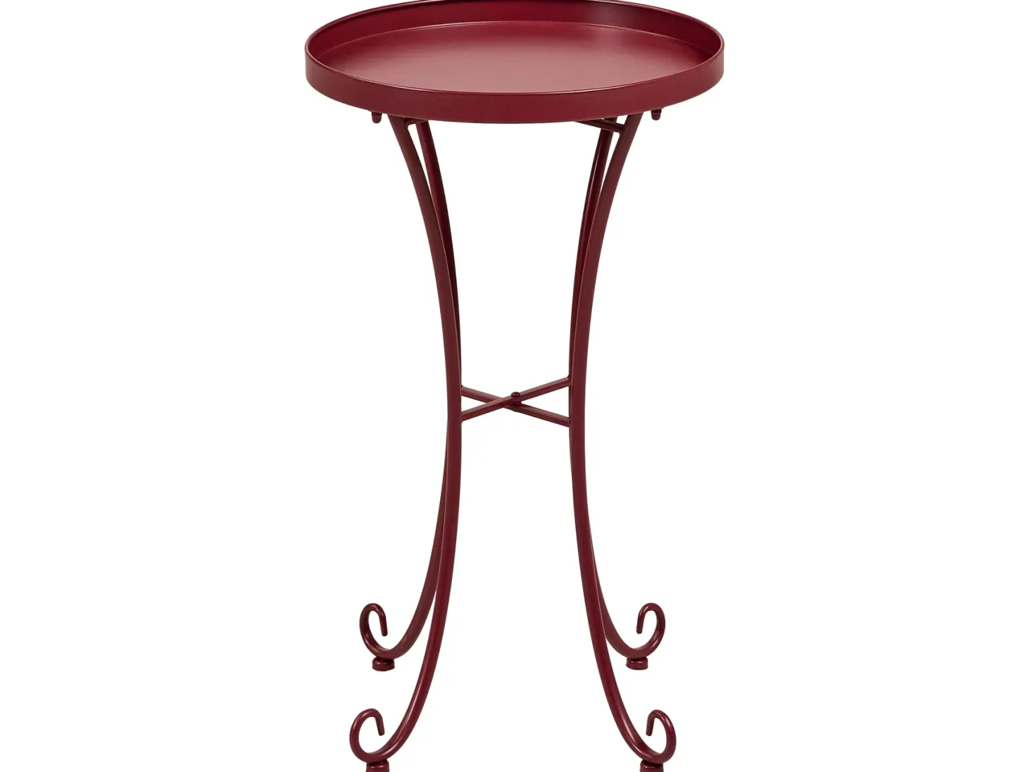 Zestaw mebli balkonowych CAVINIA Metal Burgundowy