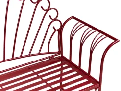 Zestaw mebli balkonowych CAVINIA Metal Burgundowy