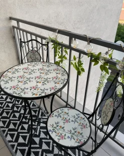 Zestaw mebli balkonowych COLLIO Metal Czarny