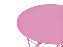 Zestaw mebli balkonowych Składane FIORI Metal Różowy