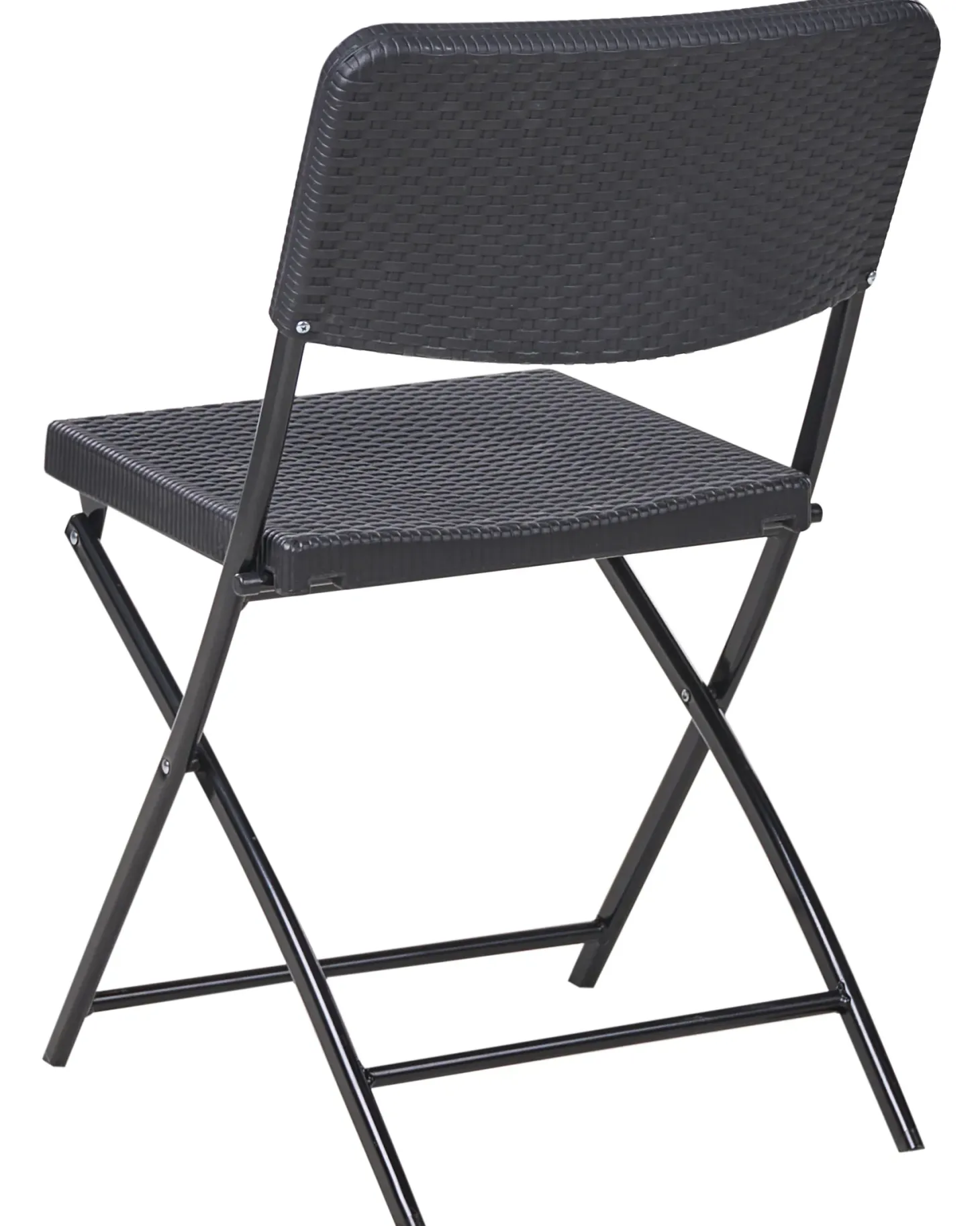 Zestaw mebli balkonowych Składane TRAPPETO Czarny