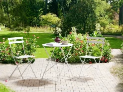 Zestaw mebli balkonowych Składane FIORI Metal Biały