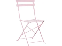 Zestaw mebli balkonowych Składane FIORI Metal Pastelowy róż