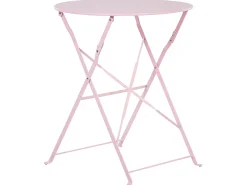 Zestaw mebli balkonowych Składane FIORI Metal Pastelowy róż