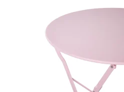 Zestaw mebli balkonowych Składane FIORI Metal Pastelowy róż