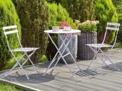 Zestaw mebli balkonowych Składane FIORI Metal Fioletowy