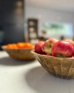 Zestaw 2 mis dekoracyjnych SOHAG Drewno mango Brązowy