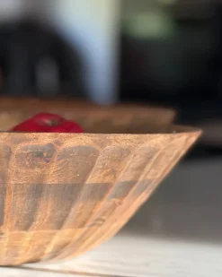 Zestaw 2 mis dekoracyjnych SOHAG Drewno mango Brązowy