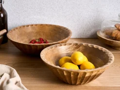 Zestaw 2 mis dekoracyjnych SOHAG Drewno mango Brązowy