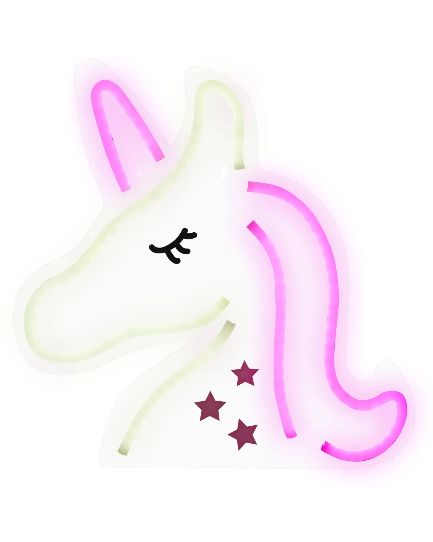Zestaw 3 neonów LED SUSIE Różowy