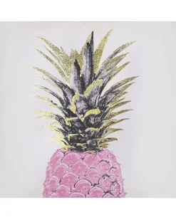 Zestaw 3 obrazów na płótnie APESIKA Motyw natury 30 x 30 cm Złoty