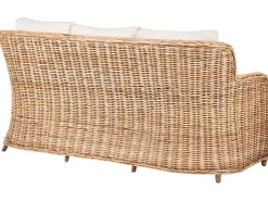 Zestaw ogrodowy dla 5 osób ALESSANO Naturalny Rattan