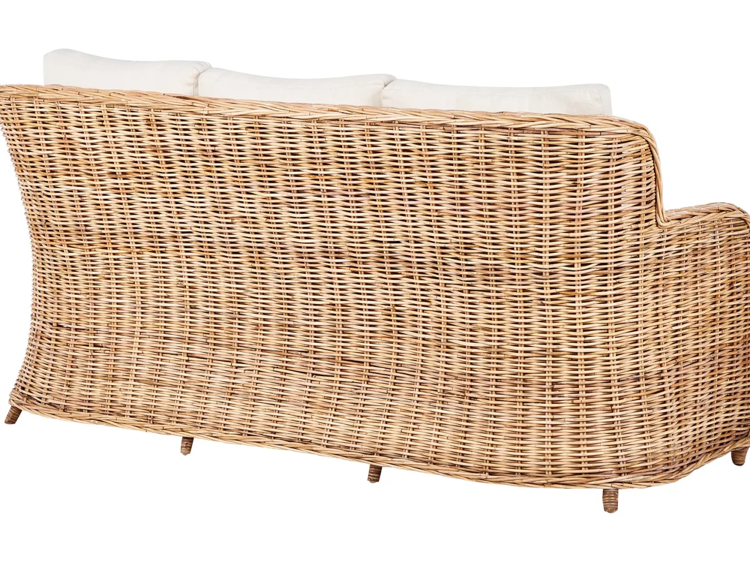 Zestaw ogrodowy dla 5 osób ALESSANO Naturalny Rattan