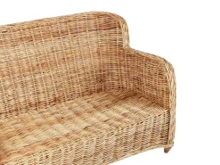 Zestaw ogrodowy dla 5 osób ALESSANO Naturalny Rattan