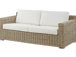 Zestaw ogrodowy dla 4 osób ARDEA Jasnobrązowy Rattan