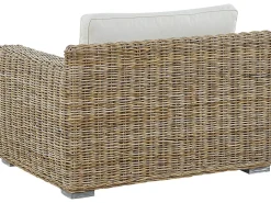 Zestaw ogrodowy dla 4 osób ARDEA Jasnobrązowy Rattan