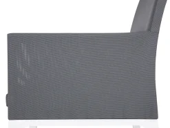 Zestaw ogrodowy dla 6 osób BACOLI Szary Metal z poduszkami