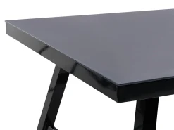 Zestaw ogrodowy dla 4 osób CANETTO Czarny Metal z poduszkami