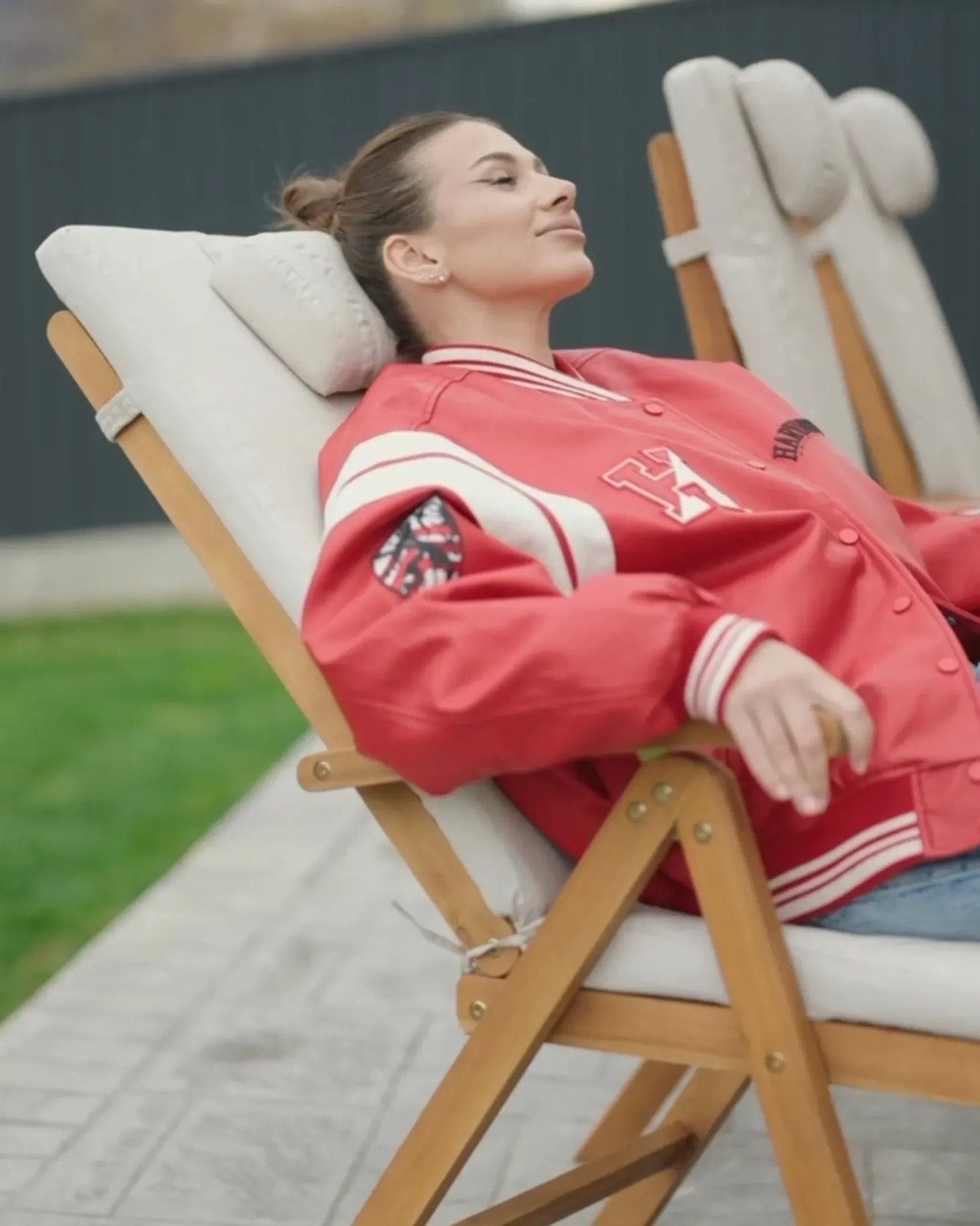 Zestaw ogrodowy dla 6 osób JAVA PREMIUM Jasnobeżowy Drewno akacjowe