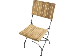 Zestaw ogrodowy dla 6 osób LASCARI Jasnobrązowy Drewno akacjowe Składane