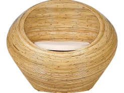 Zestaw ogrodowy dla 4 osób MAIORI Naturalny Rattan