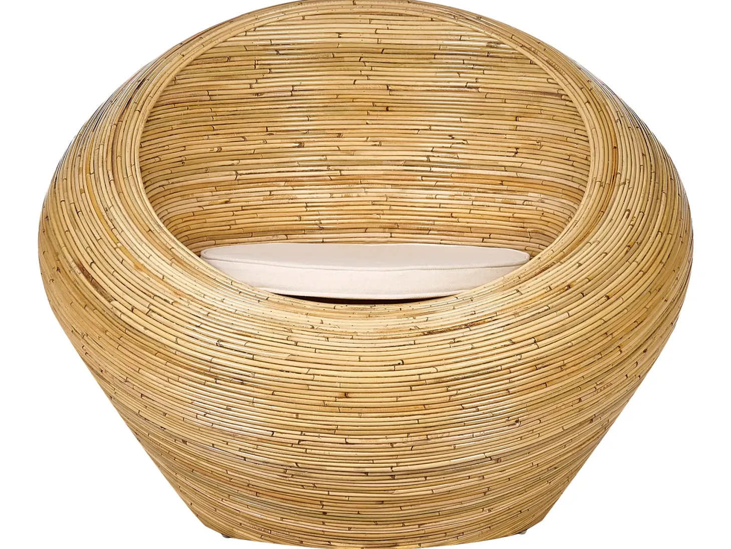 Zestaw ogrodowy dla 4 osób MAIORI Naturalny Rattan