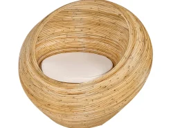 Zestaw ogrodowy dla 4 osób MAIORI Naturalny Rattan