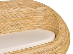 Zestaw ogrodowy dla 4 osób MAIORI Naturalny Rattan