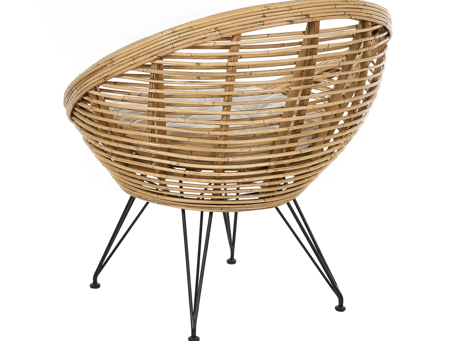 Zestaw ogrodowy dla 3 osób MARATEA Naturalny Rattan