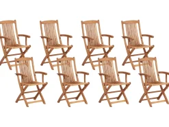 Zestaw ogrodowy dla 8 osób MAUI PREMIUM Jasnoszary Drewno akacjowe