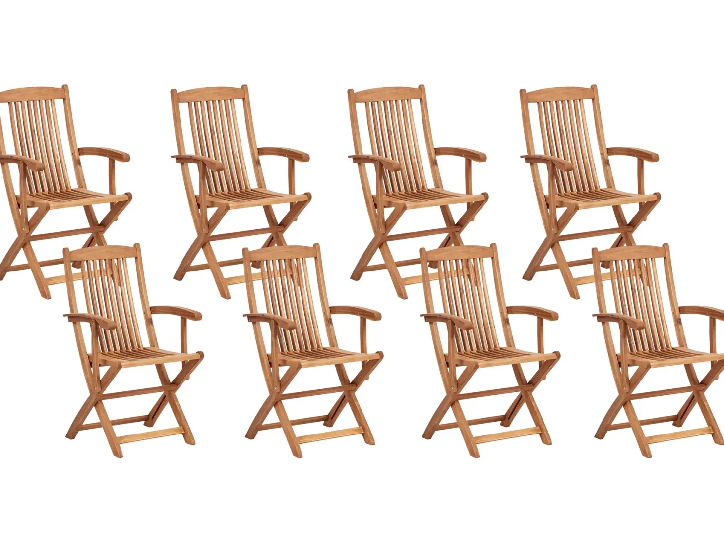 Zestaw ogrodowy dla 8 osób MAUI PREMIUM Jasnoszary Drewno akacjowe