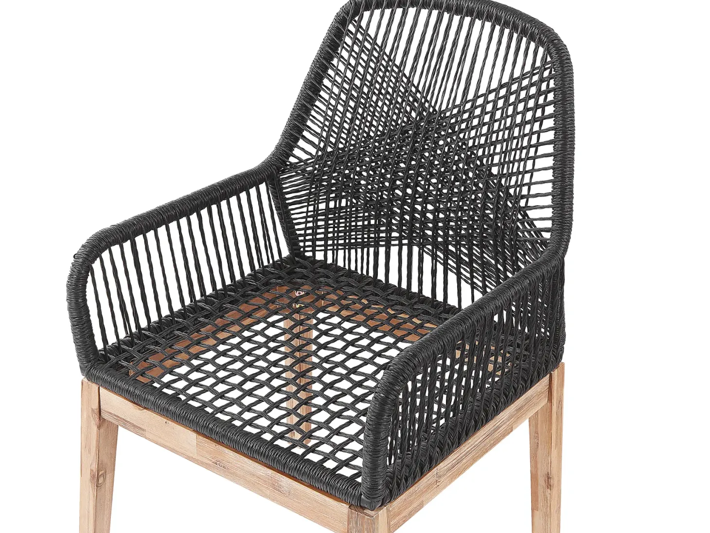 Zestaw ogrodowy dla 6 osób ORISTANO Czarny Beton z poduszkami