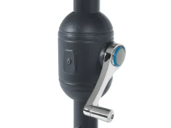 Zestaw ogrodowy dla 4 osób SALENTO Ciemnobrązowy Metal z parasolem (16 opcji do wyboru)