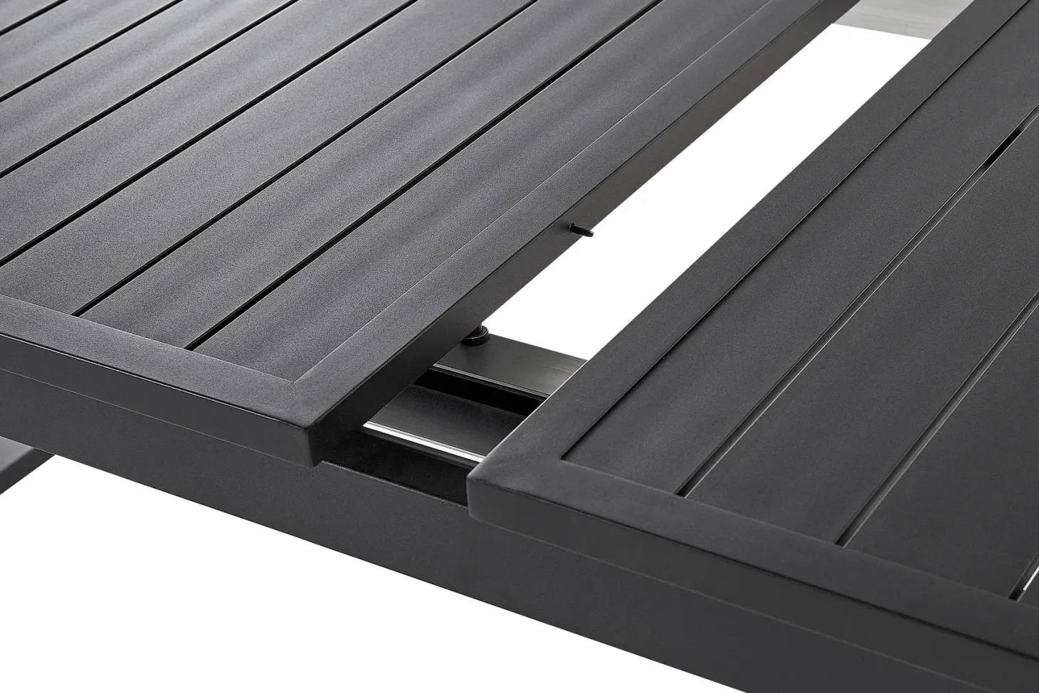 Zestaw ogrodowy dla 8 osób VALCANETTO/BUSSETO Czarny Metal