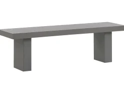 Zestaw ogrodowy z ławkami dla 4 osób TARANTO Szary Beton