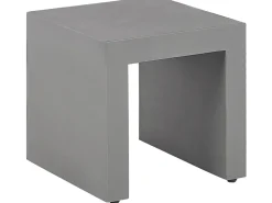 Zestaw ogrodowy ze stołkami dla 6 osób TARANTO Szary Beton